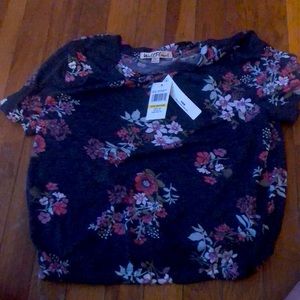 Blue floral top